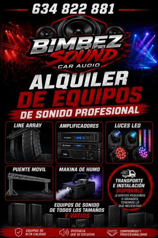 Alquiler Sonido e Iluminación Profesional