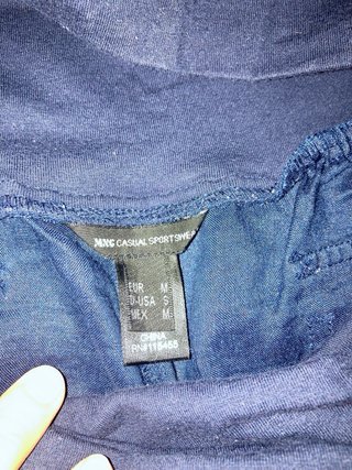Pantaloncini premaman in filato blu