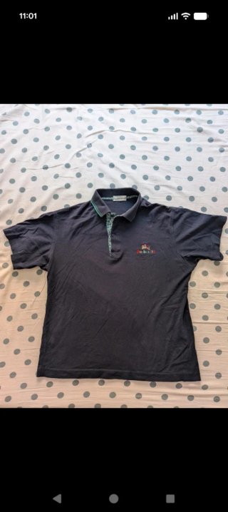Polo Burberrys vintage blu navy
