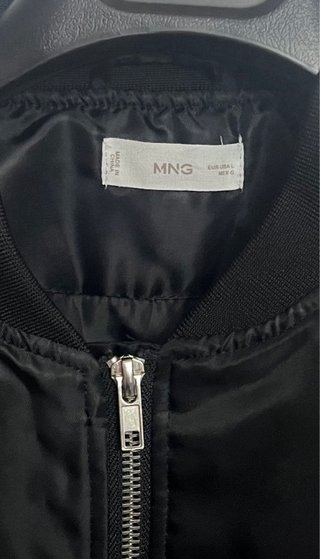 Chaqueta Bomber MNG Negra L