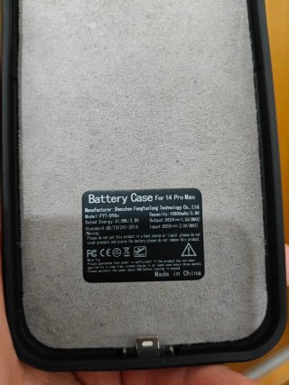 Custodia powerbank per iPhone 14 Pro Max