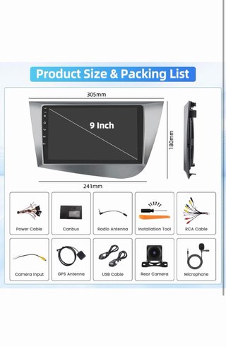 Radio Android 9” Renault Dacia Sandero CarPlay GPS