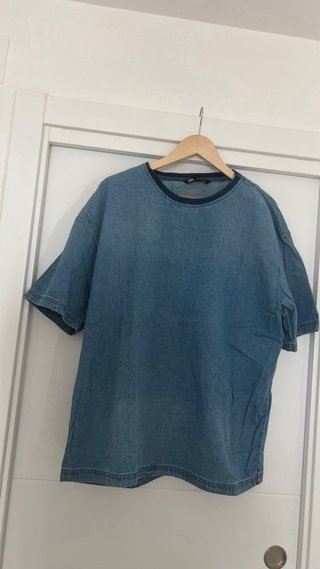Camiseta vaquera Zara Talla XL