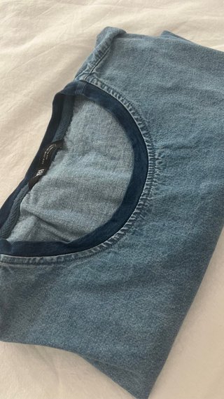 Camiseta vaquera Zara Talla XL