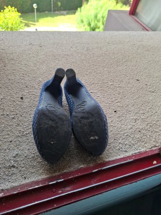 Zapatos de tacón azul