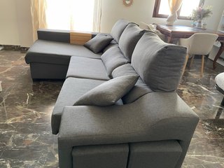 Sofá modular gris 2,6m