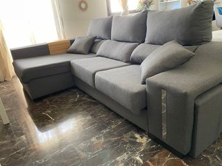 Sofá modular gris 2,6m