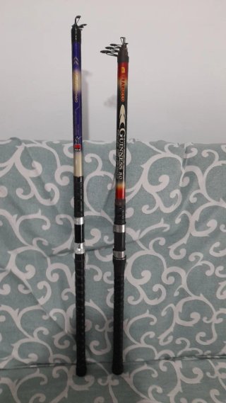 2 canne da pesca anni '90