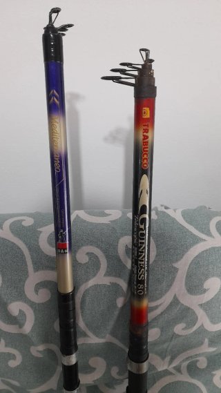 2 canne da pesca anni '90