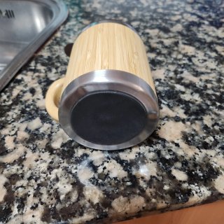 Taza Térmica Bambú y Acero 300ml Nueva