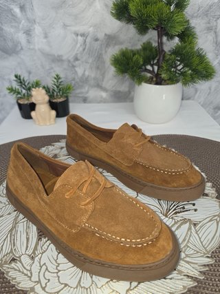 Mocasines Zara Hombre Marrón Nuevos