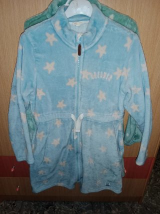 Albornoz infantil estrellas azul