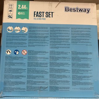 Piscina Fast Set Bestway 2.44m