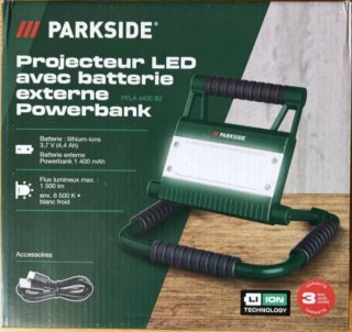 Projetor led Parkside 20w - novo