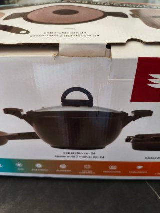 Set Tognana UBIQUA padelle e bistecchiera nuove