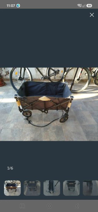 Carro de playa plegable