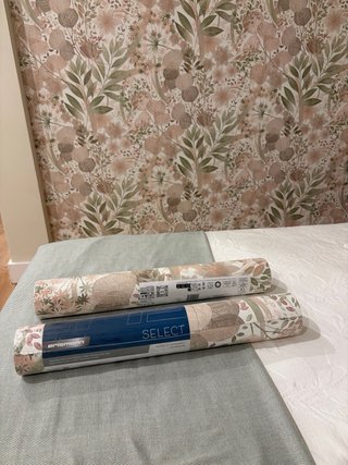 2 Rollos Papel Pintado Floral Sin Abrir