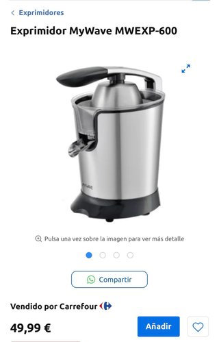 Exprimidor My Wave como nuevo