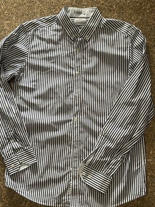 Camisa Sfera Rayas Marino y Blanco Talla M