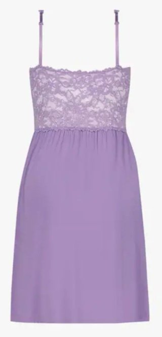 Camicia da notte/Sottoveste viola pizzo Tg.S