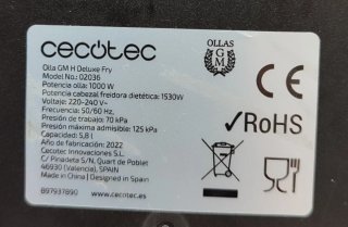Olla Cecotec GM H Deluxe Fry