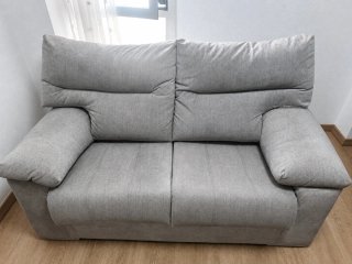 Sofá de 2 plazas gris