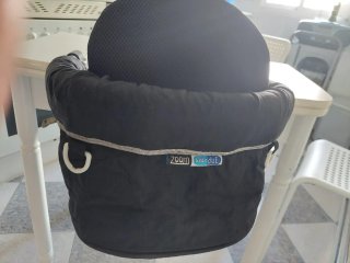 Trona bebé portátil adaptable a mesa, plegable.