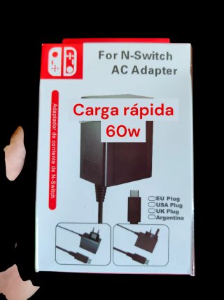 Nintendo Switch, Lite y oled cargador 60w