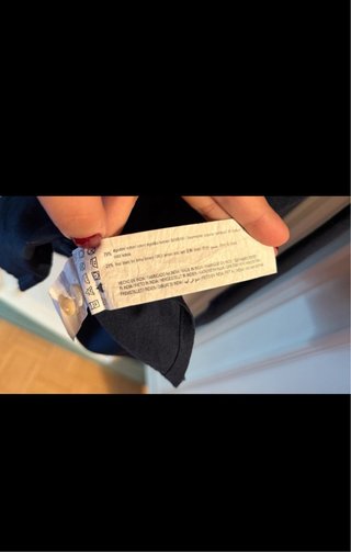 Camicia uomo Pull&Bear blu cotone e lino S