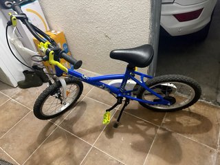 Bicicleta infantil 16 azul