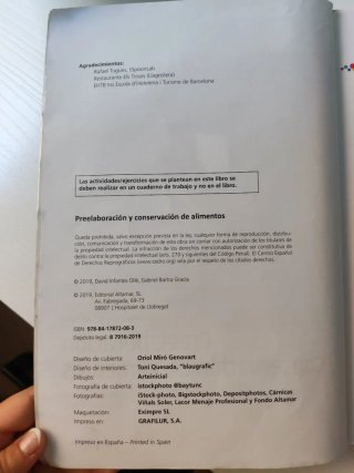 Preelaboración y conservación de alimentos, CFG...