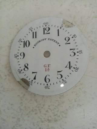 Esfera Reloj Bolsillo Roskopf Patent