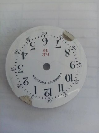 Esfera Reloj Bolsillo Roskopf Patent