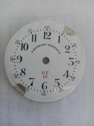 Esfera Reloj Bolsillo Roskopf Patent