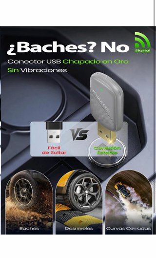 Adaptador CarPlay Inalámbrico Ultra Mini USB Metal