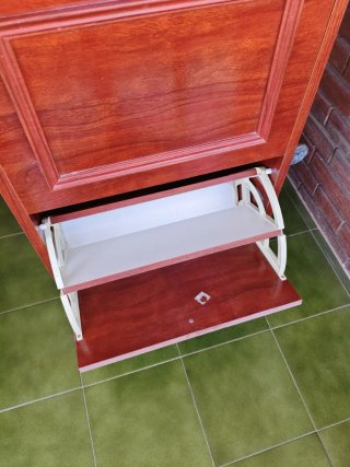 Mueble zapatero de madera