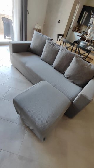 Divano angolare sfoderabile 210x160 cm