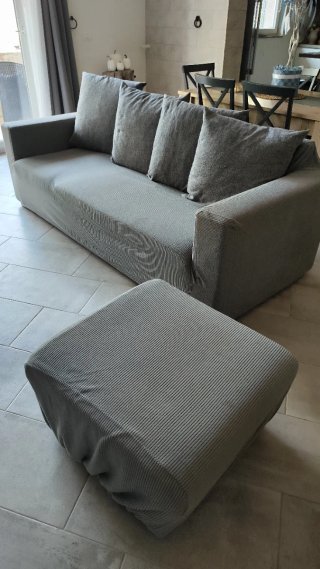 Divano angolare sfoderabile 210x160 cm