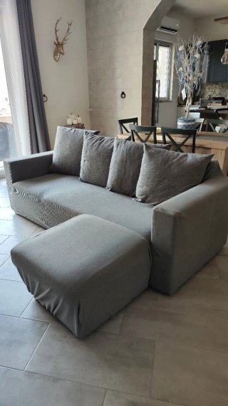 Divano angolare sfoderabile 210x160 cm