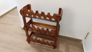 Botellero Artesanal Madera