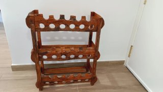 Botellero Artesanal Madera