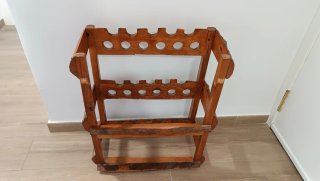Botellero Artesanal Madera