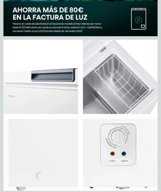 Hisense - Arcón Congelador Horizontal 95L