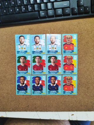Stickers Mundial 2026 (Messi, Ronaldo, Mbappé)