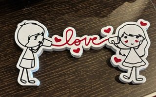 Coppia innamorata “Love” – stampa 3D decorativa