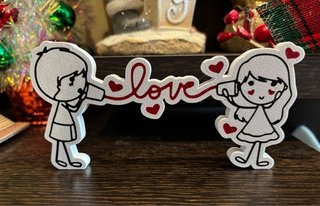 Coppia innamorata “Love” – stampa 3D decorativa