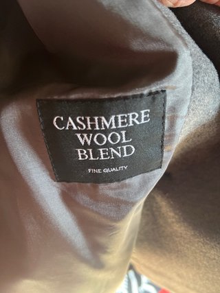 Chaquetón de paño gris mujer
