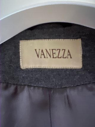 Chaquetón de paño gris mujer