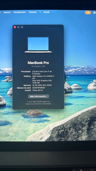 Macbook Pro 16 2019 Plata