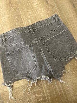 Pantalón corto mujer gris talla 34